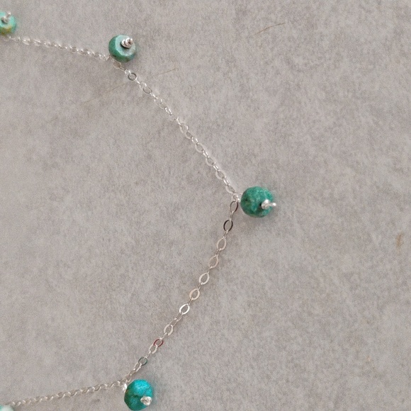 Sterling Silver Kingman Turquoise Necklace - Picture 3 of 10